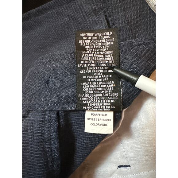 O'Neill Men's Shorts Dark Blue Light Check Pattern Size 33 Summer Beach Casual - Picture 10 of 12